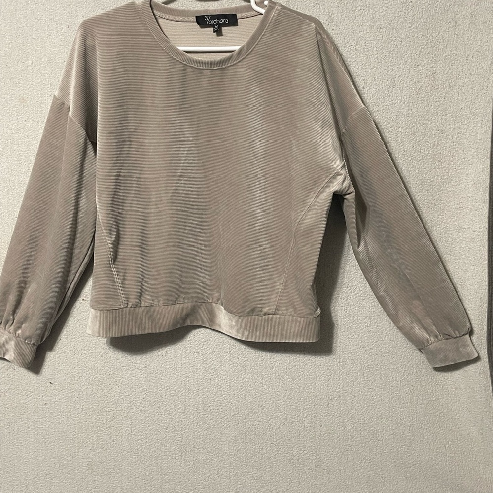 Taupe Crew Neck Sweater